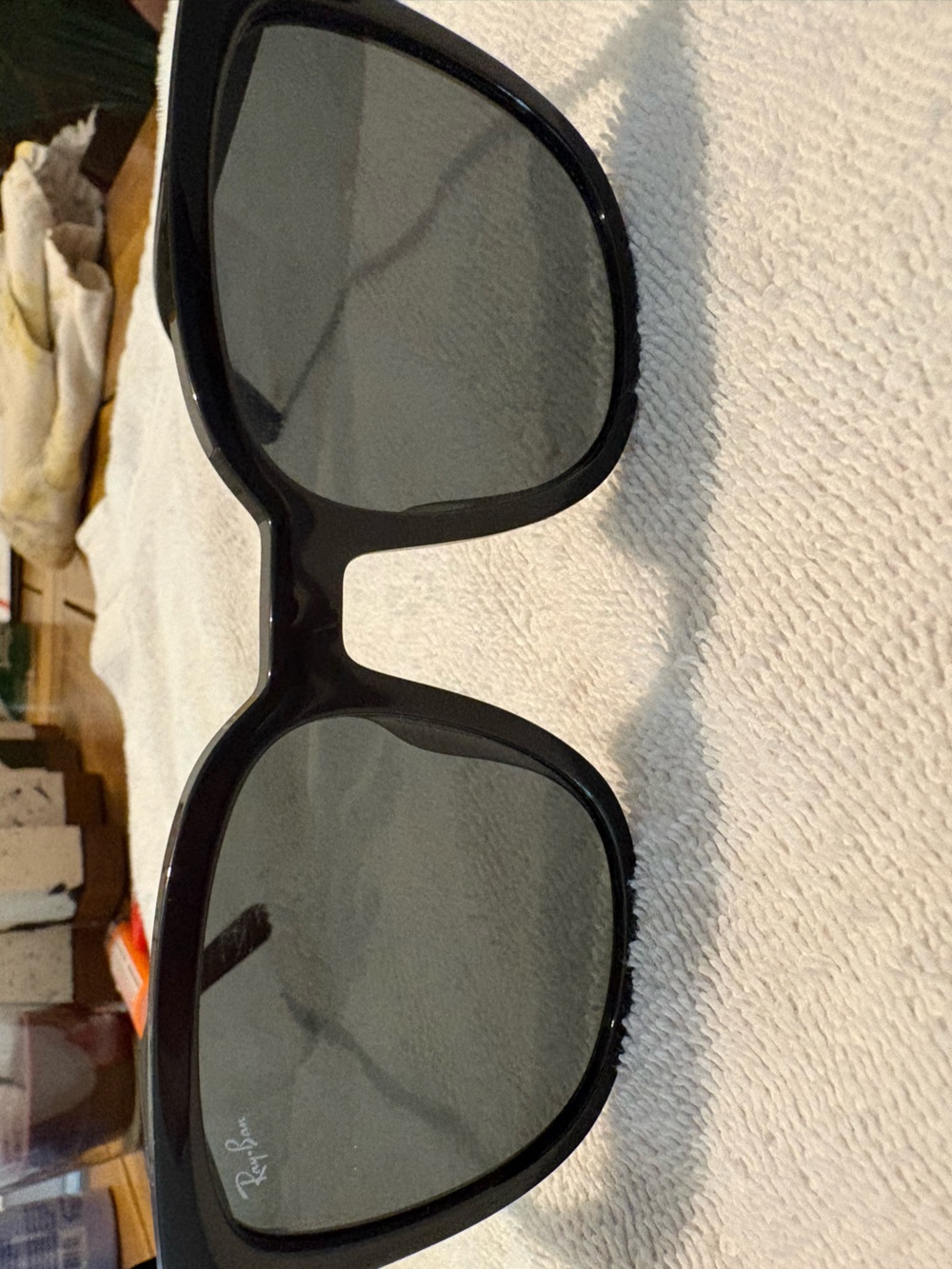 Ray-Ban Black Oversized Square Sunglasses